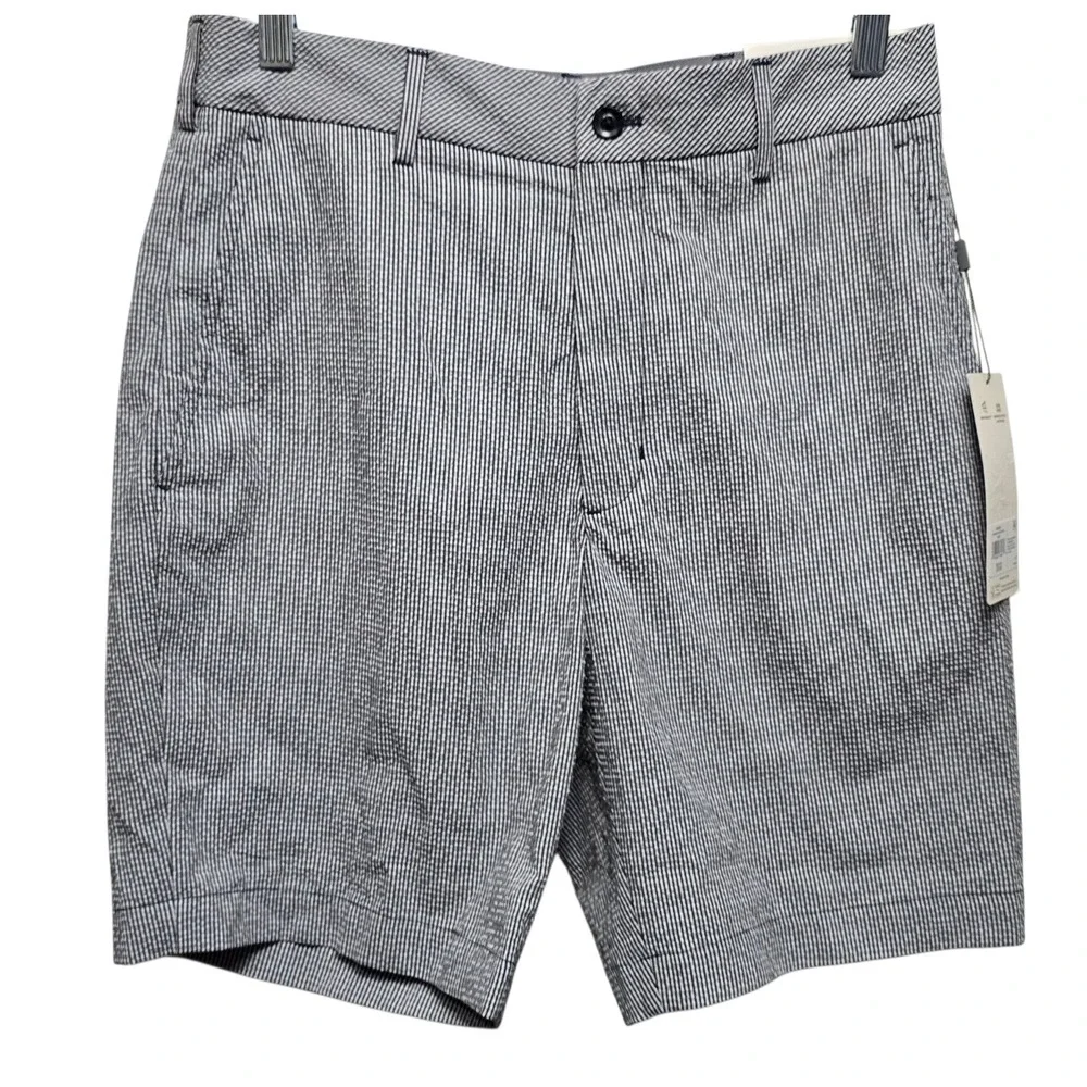 Walter Hagen Mens Seersucker Textured‎ Shorts Golf Casual Striped Lightweight
